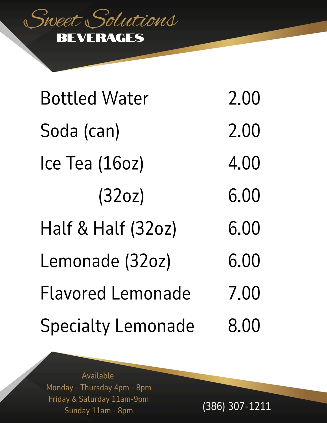 Beverages (Menu)
