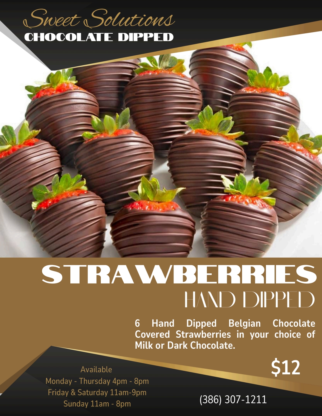 Chocolate Dipped Strawberries (Menu)