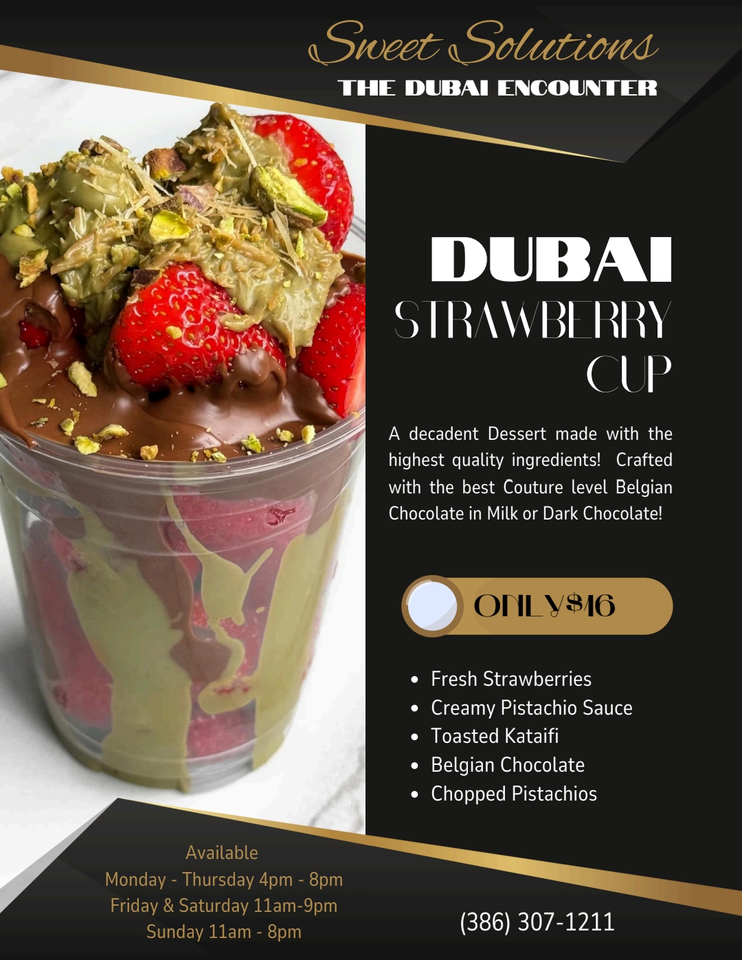 Dubai Strawberry Cup (Menu)