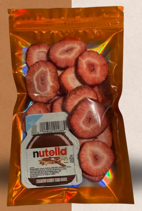 Freeze Dried Strawberry Banana with Nutella